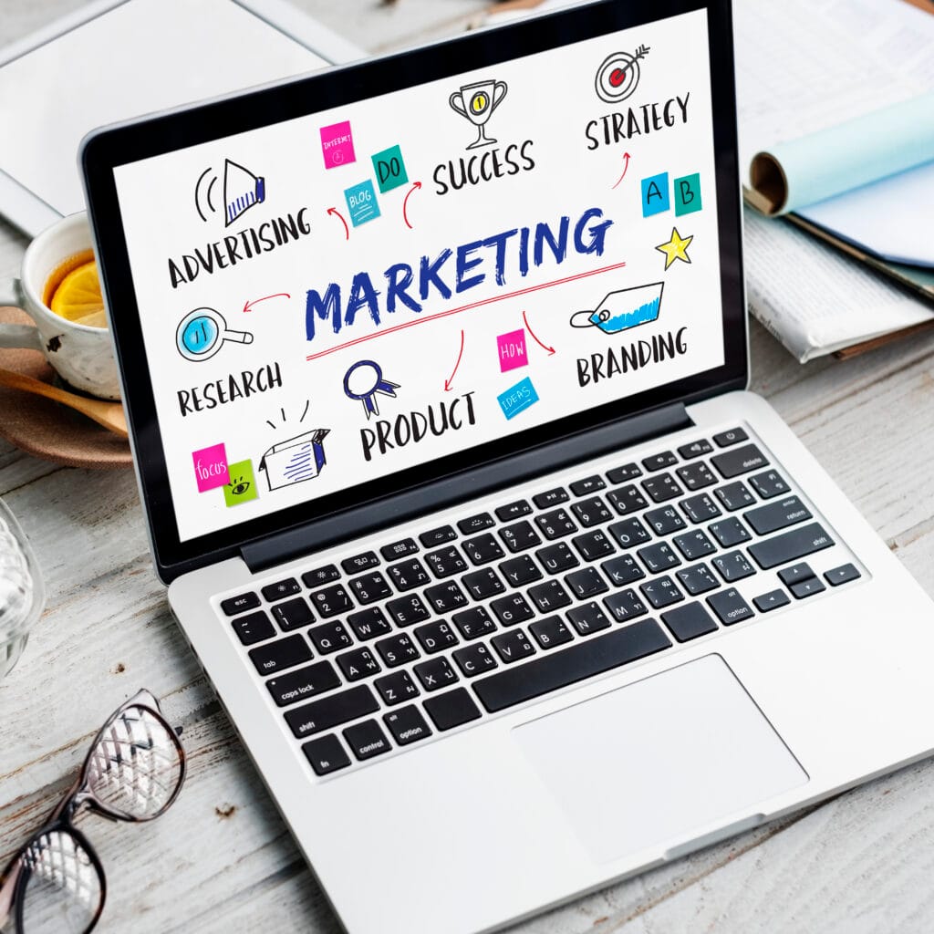 Marketing Ideas Share Research Planning Concept servicios